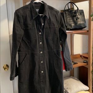 GAP western denim shirt dress
